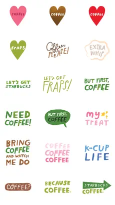 Image 3 Starbucks Stickers iphone