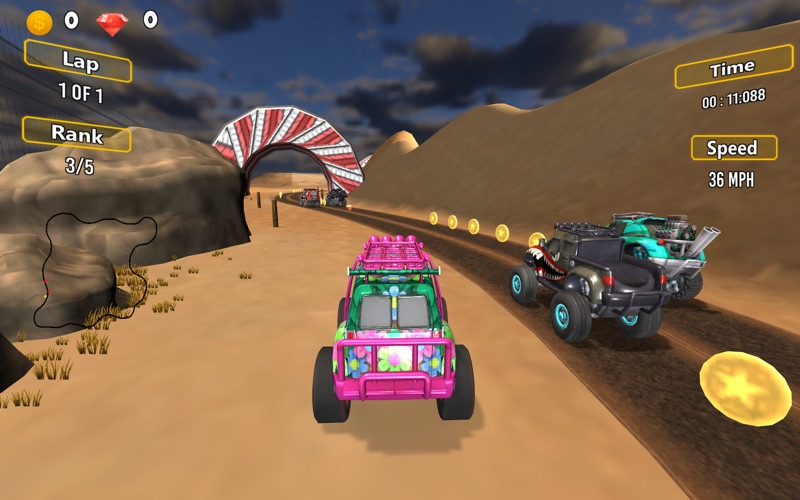 Screenshot #1 pour Super Kids Racing