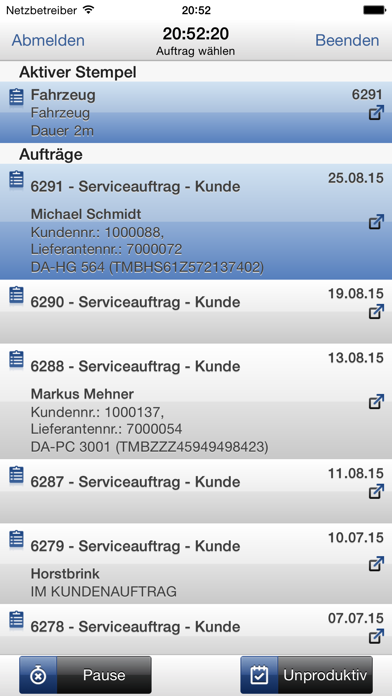 How to cancel & delete ecaros Zeiterfassung from iphone & ipad 2