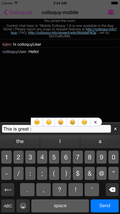 Colloquy - IRC Client Screenshot