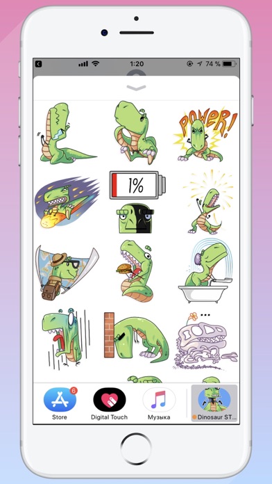 Stickers Nice Dino STiK screenshot 3