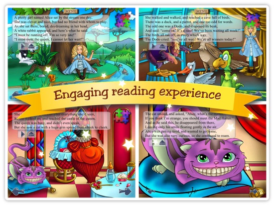 Alice in Wonderland Book iPad app afbeelding 4
