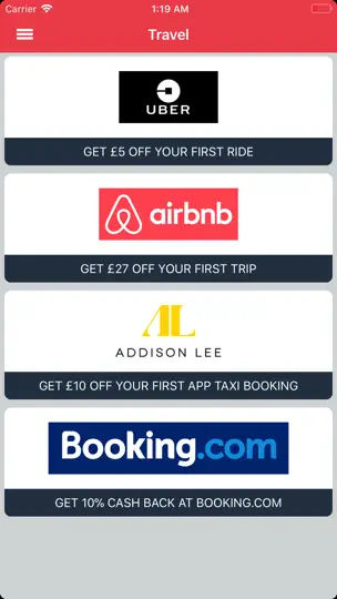 Voucher Codes Live UK iPhone Screenshot 2
