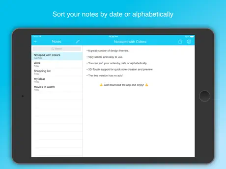Notepad with Colors