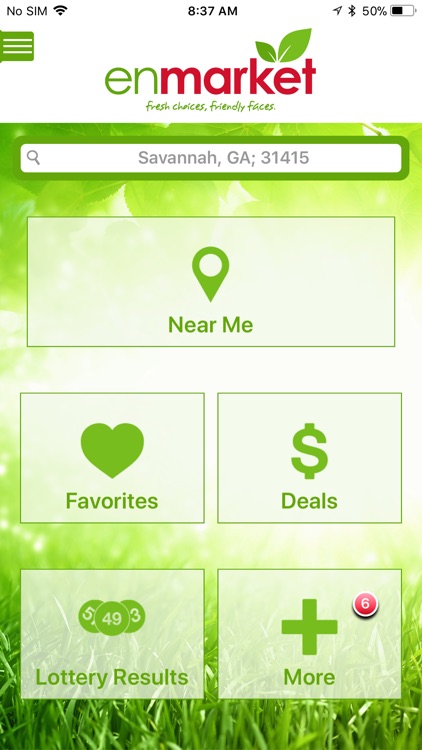 New enmarket app