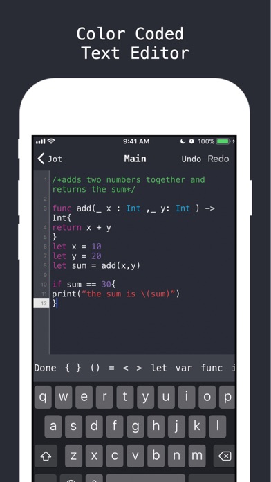 Jot - Code Text Editor screenshot 2