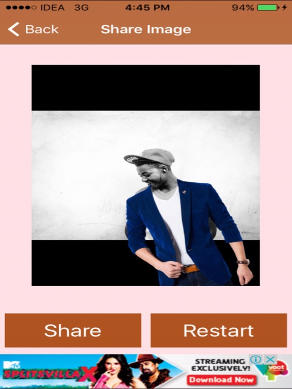 Men's Suit Wear Photo Creator iPad screenshot 4 - Photo & Video app