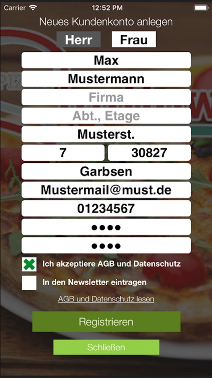 Pizza Sunflower Garbsen