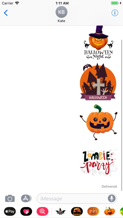 Happy Halloween Boo Sticker IM screenshot-3