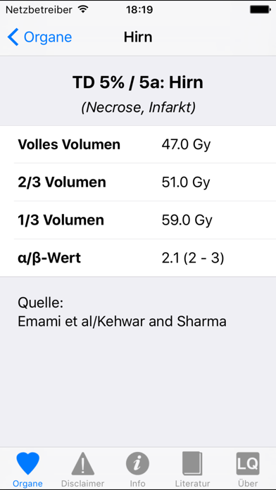 LQ Model App-Screenshot