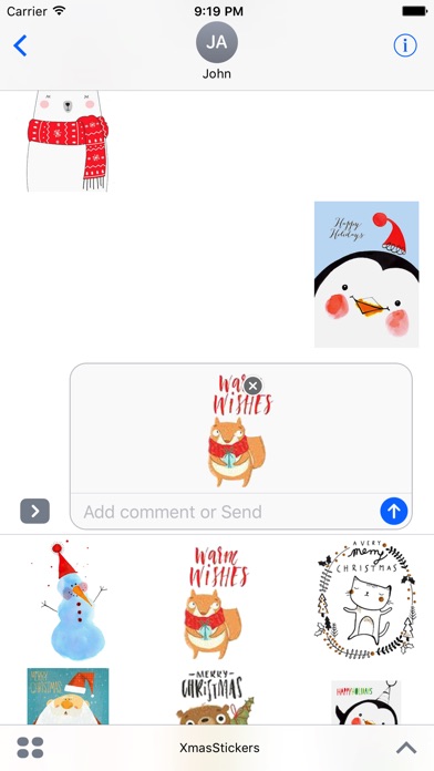 Sweet Xmas Stickers screenshot 2