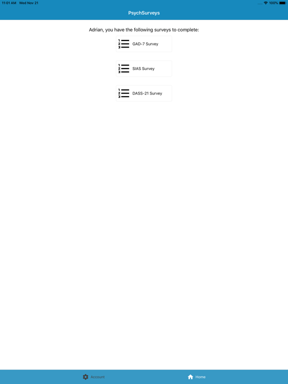 PsychSurveys iPad screenshot 8 - Health & Fitness app