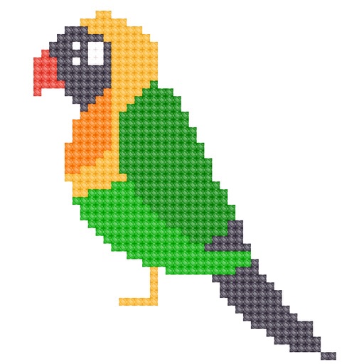 Cross Stitch Coloring Book by Marcos Roy