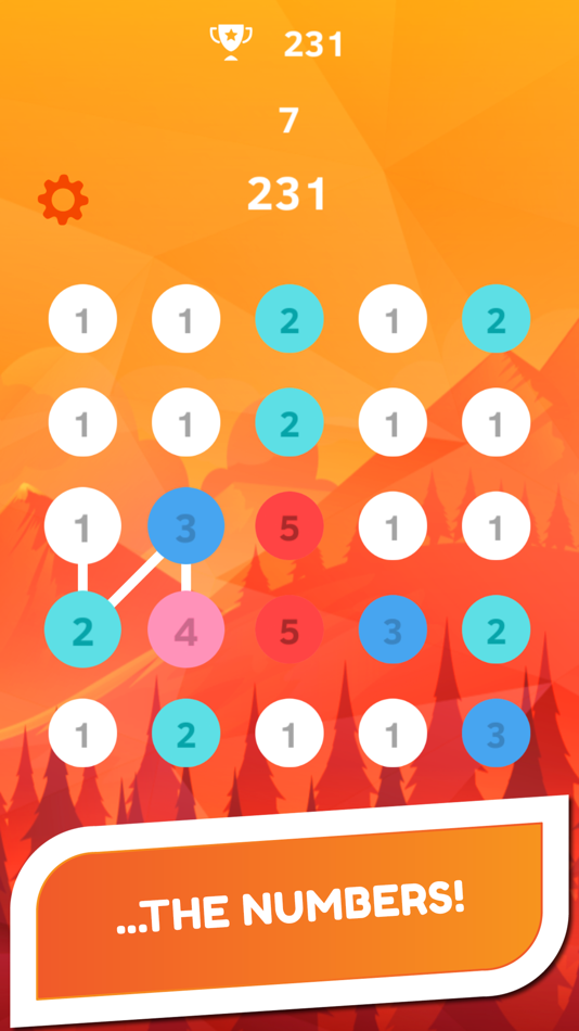 #3. One Line Number - Chain Puzzle (iOS) 由: Aljosa Pavsic