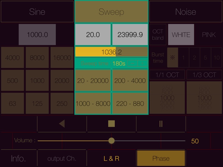 Audio Tone Generator for iPad