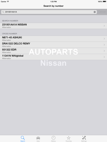 Скриншот из Autoparts for Nissan