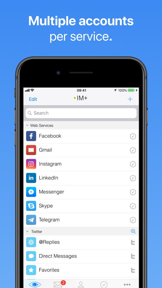 #3. IM+ Pro Social Aggregator (iOS) Podle: SHAPE GmbH