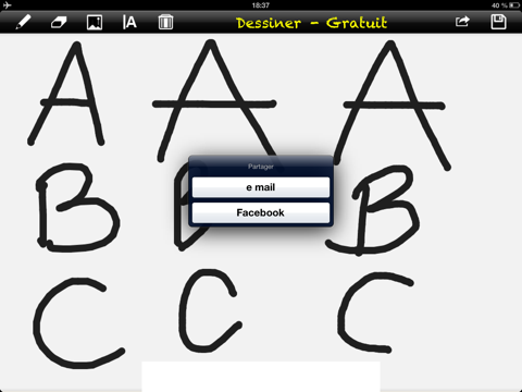 Draw for iPad Lite, Blackboard screenshot 2