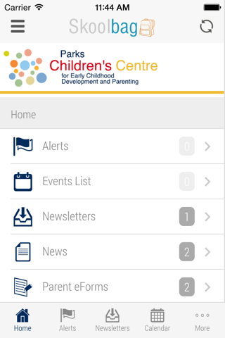 Parks Children's Centre - Skoolbag screenshot 2