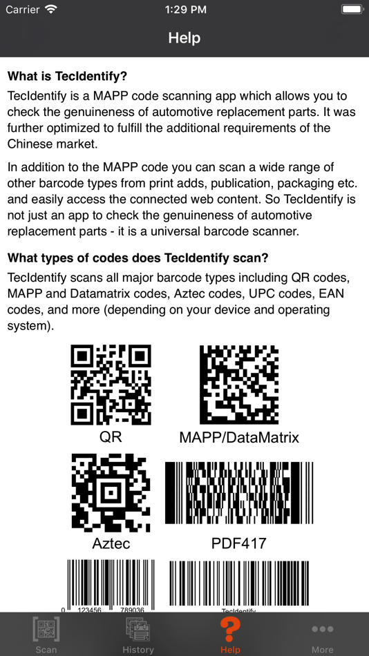 #1. TecIdentify: MAPP Code Scanner (iOS) 由: TecAlliance GmbH