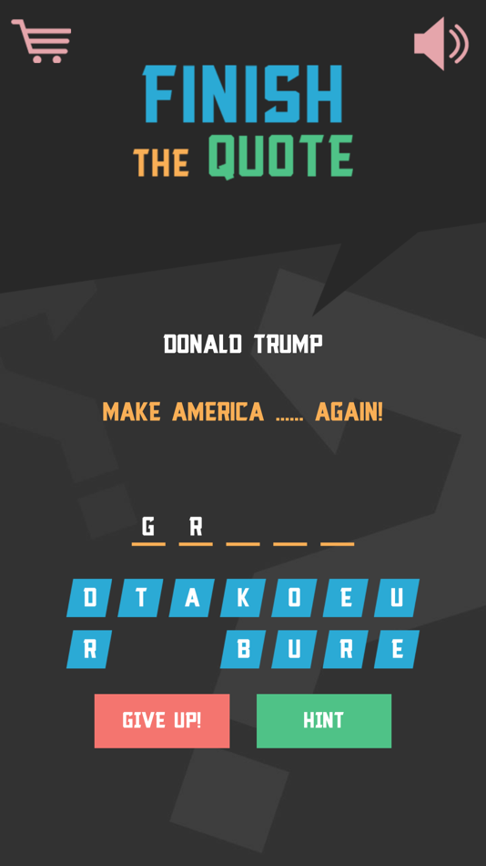 #5. Finish The Quote (iOS) 由: Daniel Baczkowski