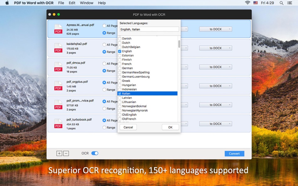 #3. PDF to Word with OCR (macOS) Podle: Enolsoft Co., Ltd.