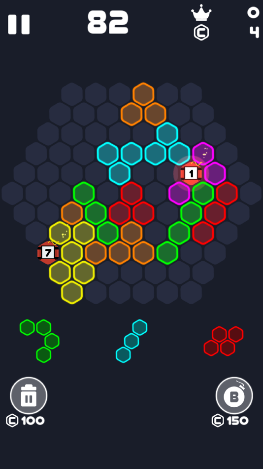 #3. Neon Block Puzzle : Fill Board (iOS) Podle: Hoang Vinh Nguyen