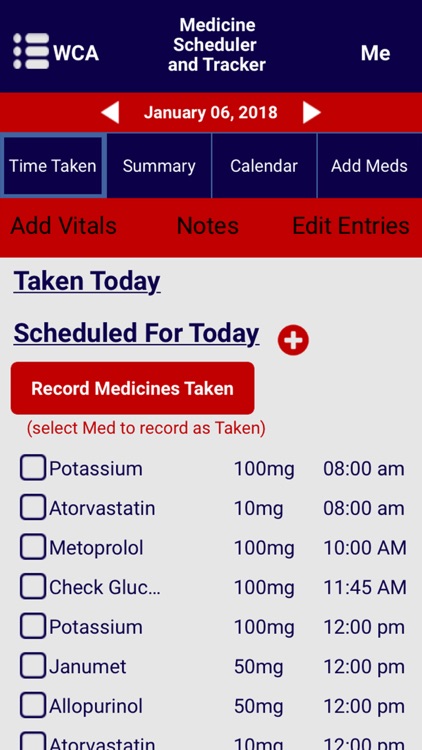 Medicine Tracker and Scheduler