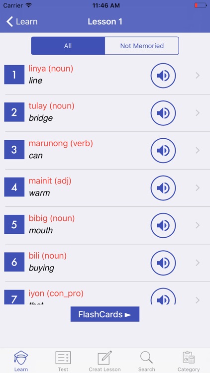 Learn Tagalog Vocabulary