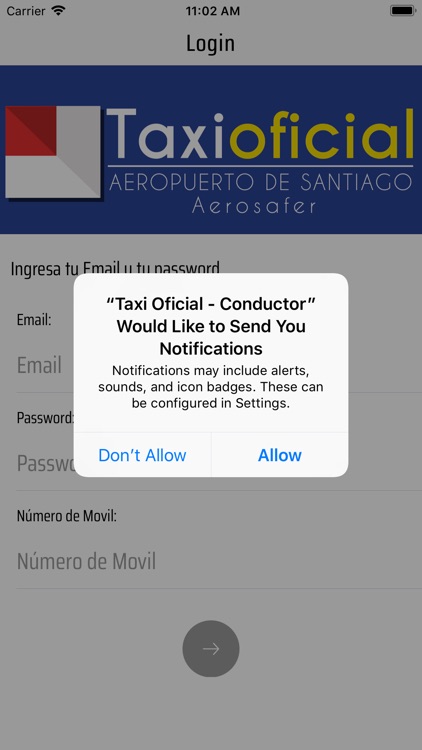 Taxi Oficial - Conductor