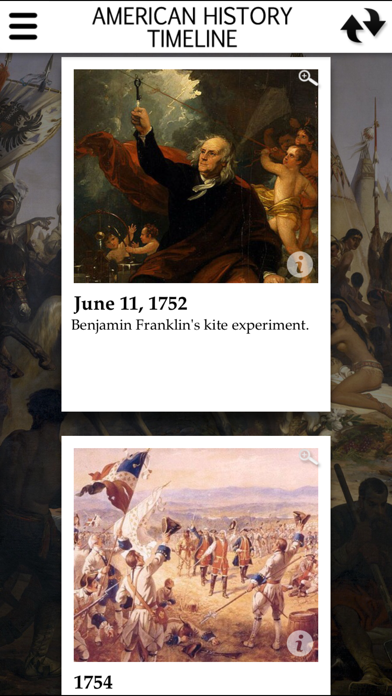 American History Interactive Timeline screenshot 2