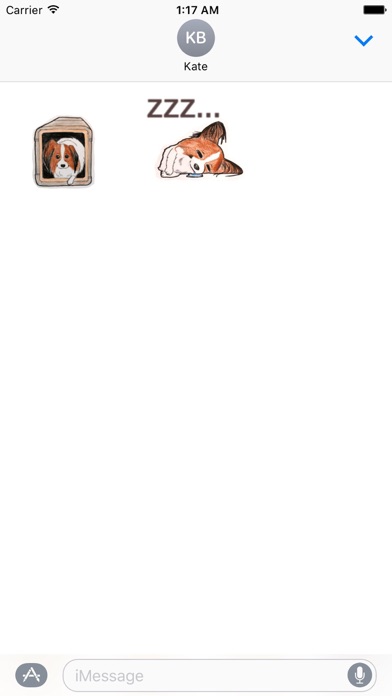 Adorable Papillon Dog Sticker screenshot 3