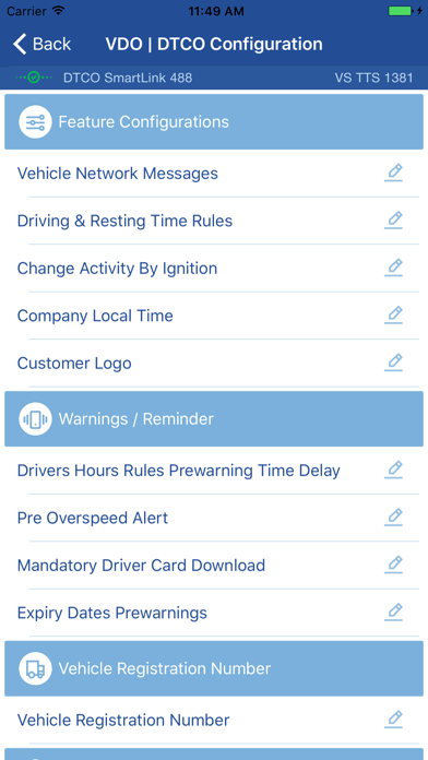 Screenshot #2 pour DTCO Configuration