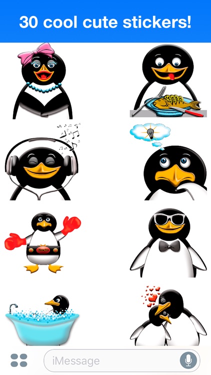 Penguin - Cute stickers screenshot-3