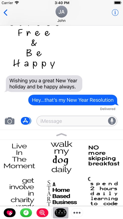 New Year's Season Resolutions