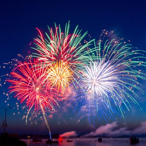 Animated Fireworks GIF SMS App icon