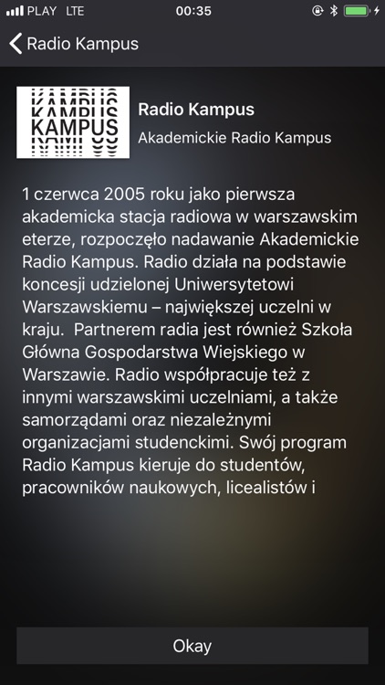 Student Radio Player