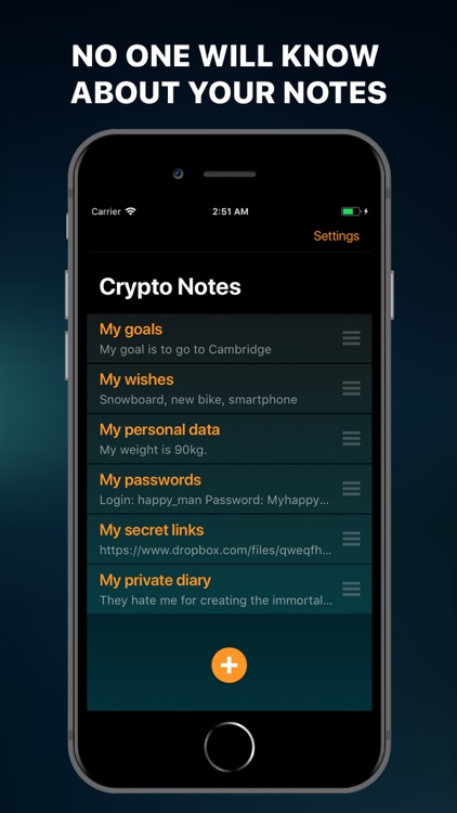 Crypto Secret Notes for iPhone screenshot-3