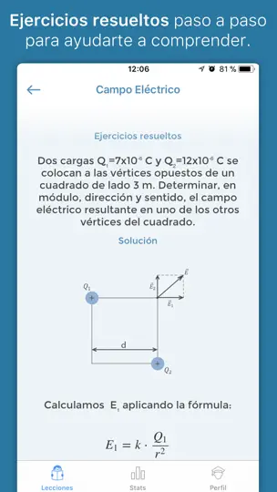 Captura de pantalla de IFísica™ en iPhone 4