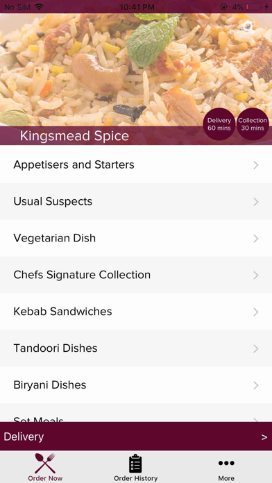 How to cancel & delete Kingsmead Spice  Northwich from iphone & ipad 1