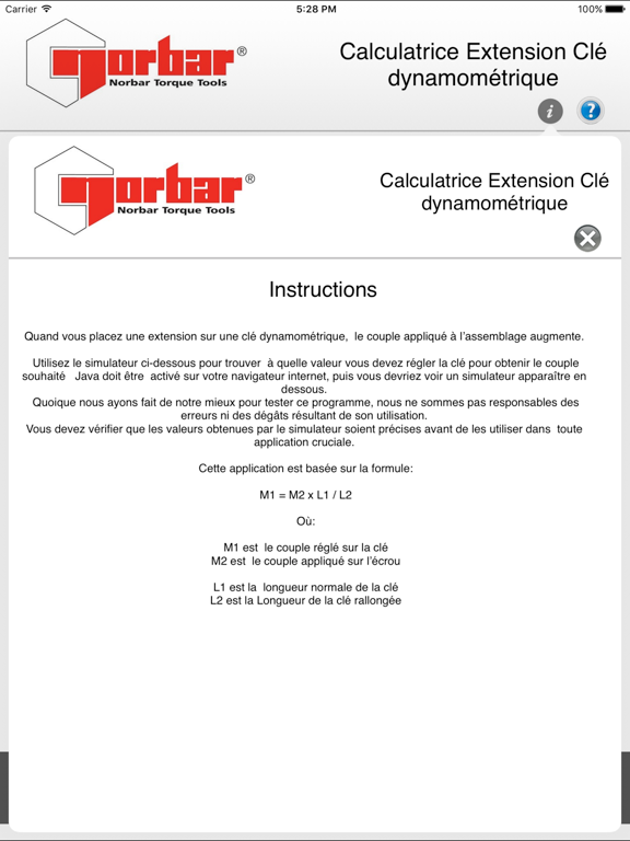 Screenshot #6 pour Torque Wrench Extension Calc