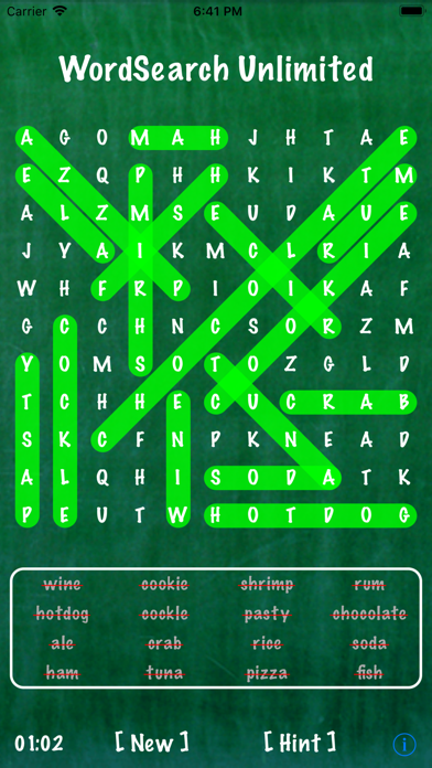 Screenshot #1 pour Word Search Unlimited