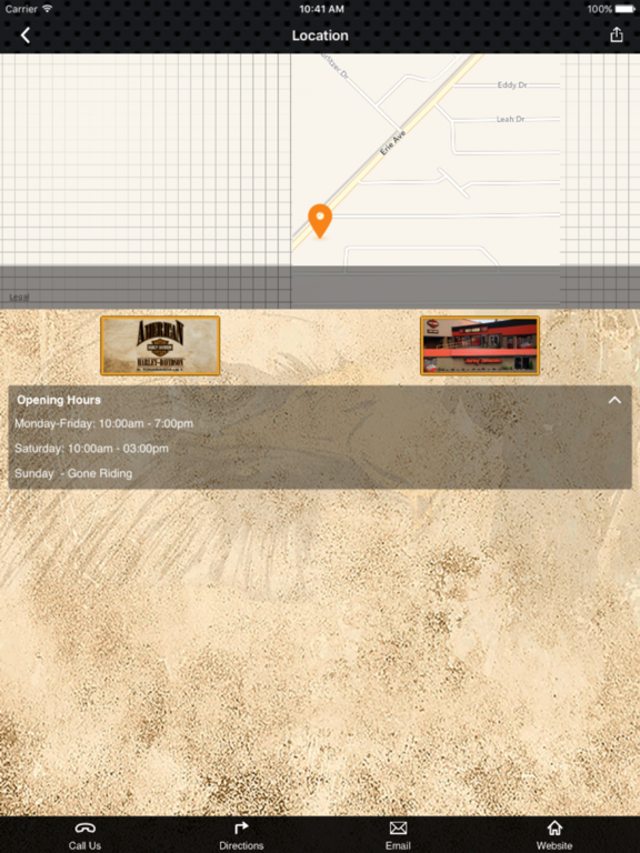 American Harley-Davidson iPad screenshot 2 - Business app