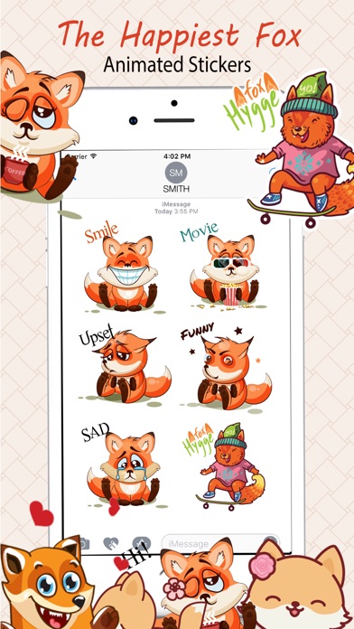 Cute Fox Stickers screenshot 3
