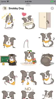 snobby dog animated stickers iphone screenshot 1