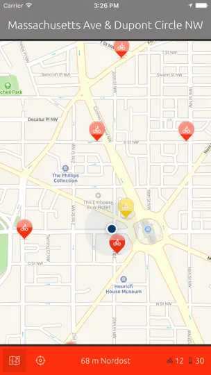 Screenshot von D.C. Bikes — Die Einfache Capital Bike Share App auf dem iPhone 4