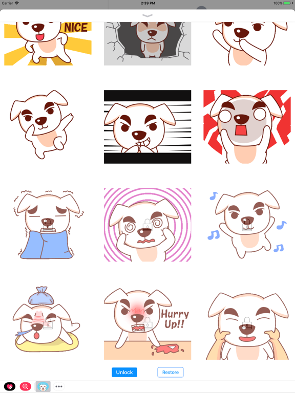 Screenshot #4 for Excited Dog Animated Stickers