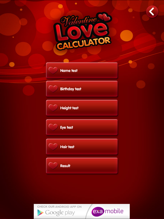 Super Love Calculator iPad screenshot 1 - Entertainment app