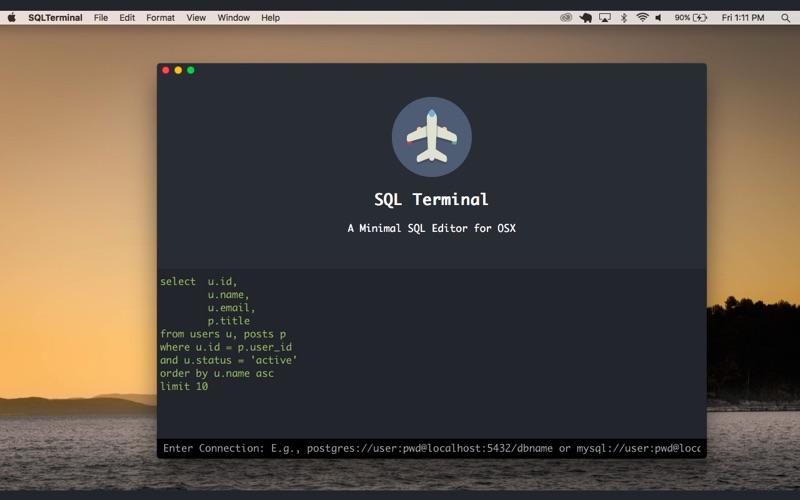 SQLTerminal screenshot 2