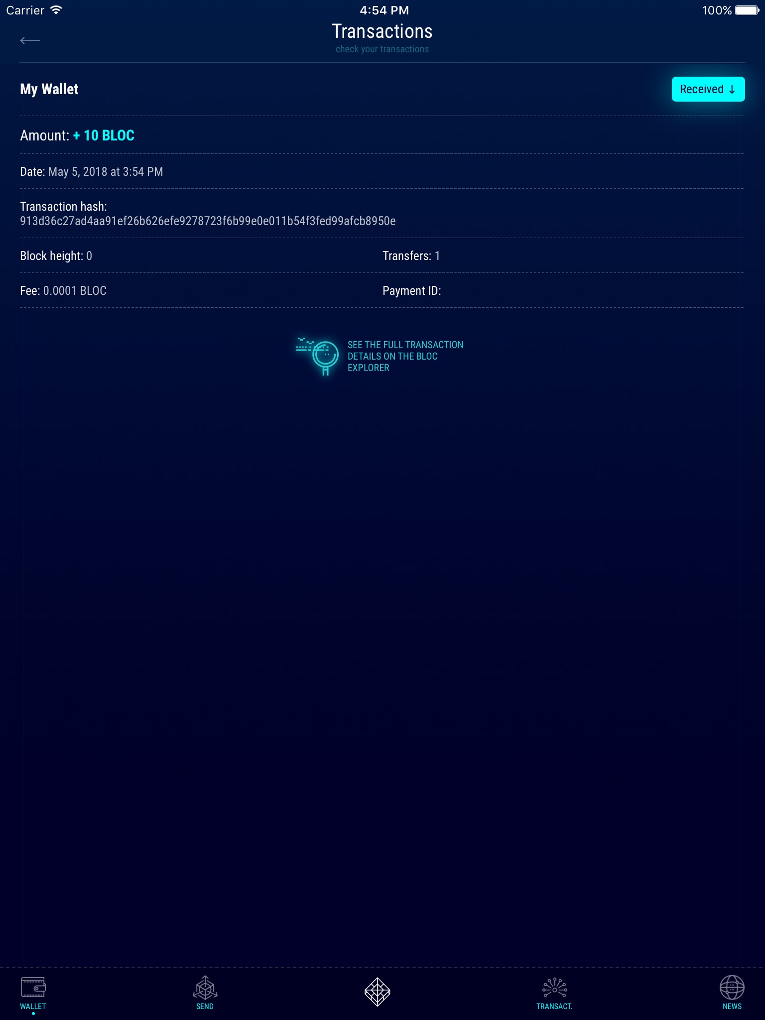 BLOC Wallet by FuriousTeam LTD screenshot 4